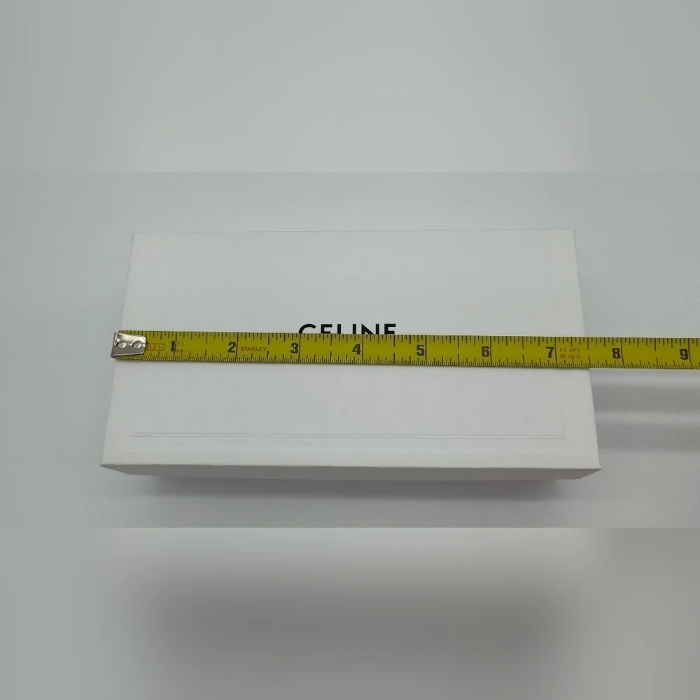 CELINE PARIS White Rigid Gift Box Logo Storage Luxury Packaging EUC